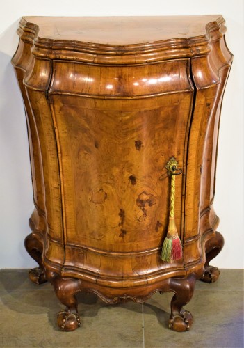 Pair of Venetian bedside tables, mid 18th century - Furniture Style Louis XV